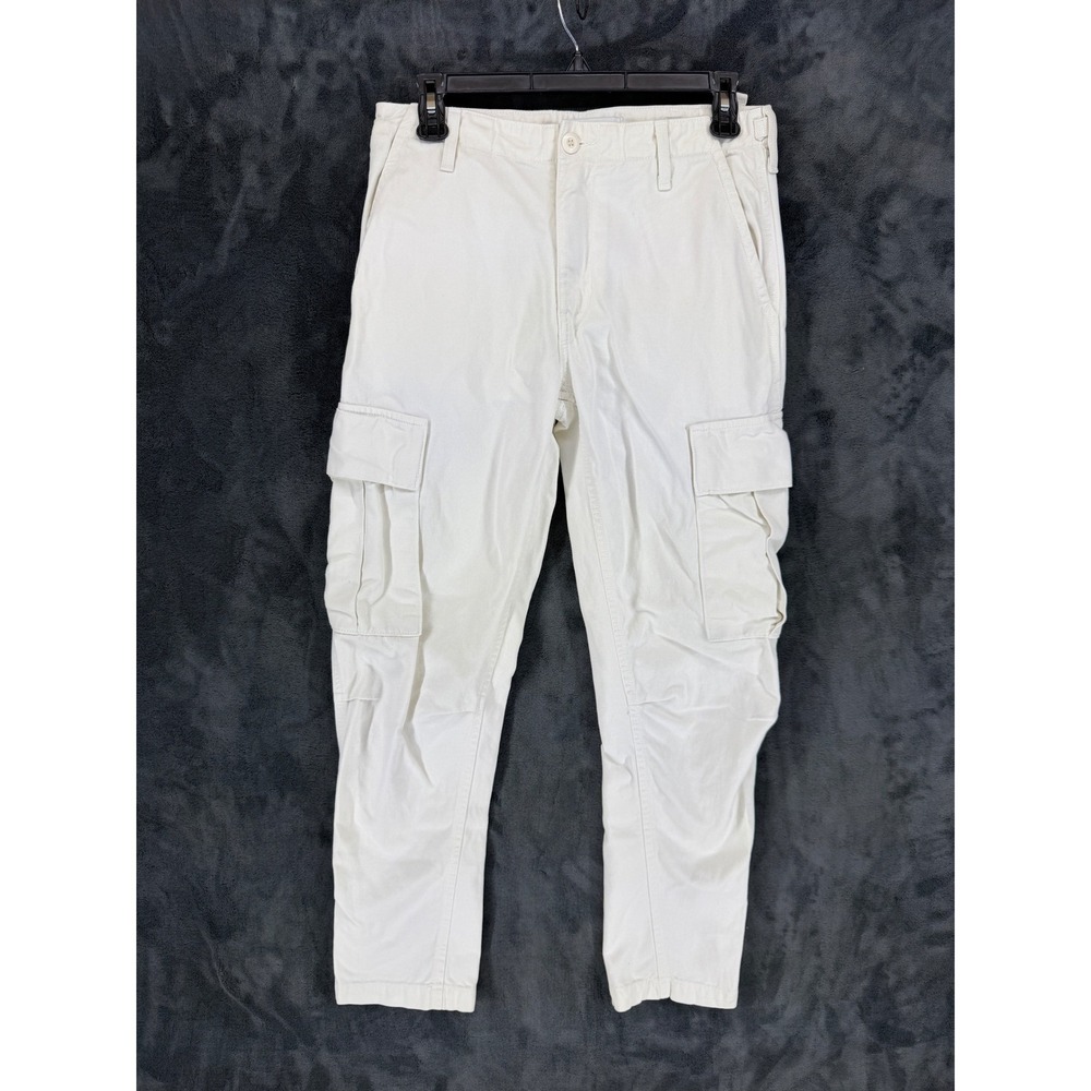 RE/DONE Cargo Pant Womens 25 Originals Off White 324-6WCPG Tapered EUC
